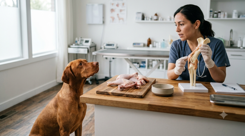 Patas de pollo utilizadas como alimento y fuente colágeno para perros con problemas articulares.